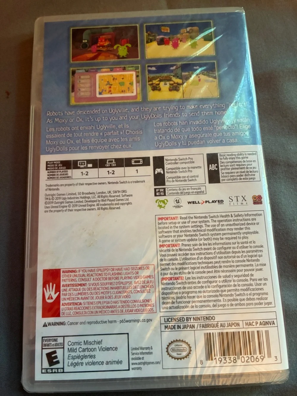 Nintendo Switch UglyDolls An Imperfect Adventure, NIB
